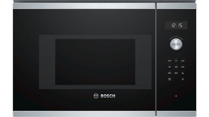 Bosch Microwave Serie 6 BFL524MS0 Black Steel Inoxidable Integrado 20 L 800W