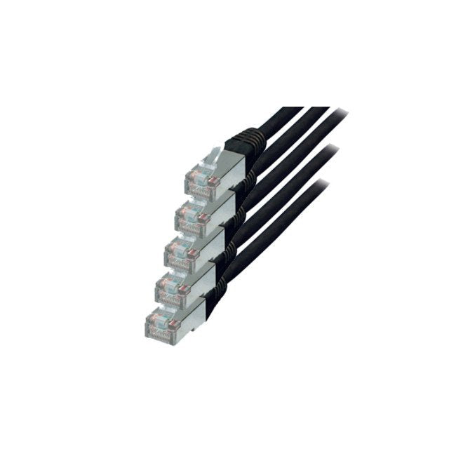 S-conn CAT.6 S/FTP 0.5M Network Cable Black 0,5M CAT.6 S/FTP (s-STP)