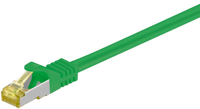 Goobay RJ-45 CAT.7 0.25M Network Cable 0,25M S/FTP (s-STP) Green — image 1