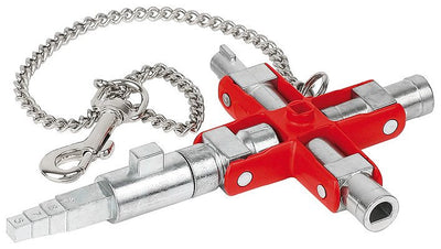 Knipex Key Universal Construcción 00 11 06 V01, Key Tubo Plateada/Red Armarios And Sistemas Closure Habituales — image 1