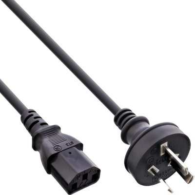 Inline Cable Power , Australia a 3 Pines IEC C13, Black 5,0M — image 1