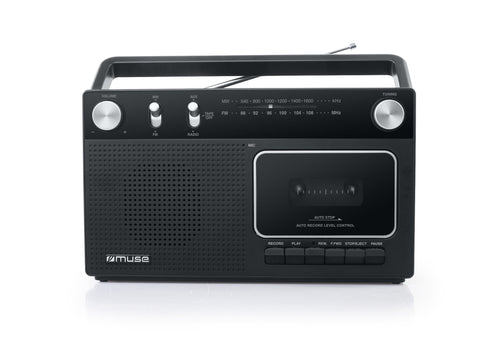 Muse Radio Analógica M-152 Rc - Cassette - Black — image 1