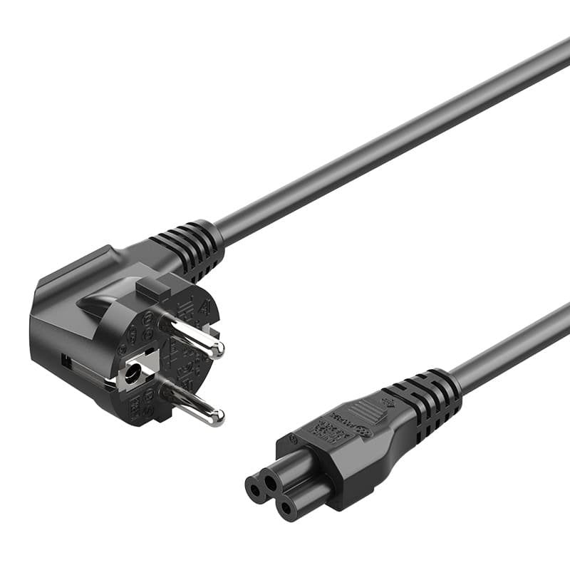 Vention Cable Power Zckbac IEC C5 Female CEE7 Male 1.8M Black