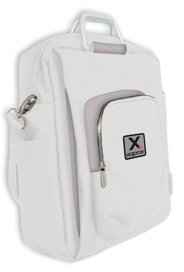 Approx Backpack Laptop 15.6APPROX Design Colour White/Grey APPNBST15WG