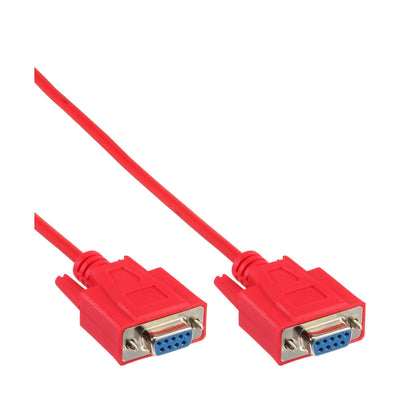 Inline Cable Módem Nulo DP9 Pin Female a Female Moldeado Red 2M — image 1