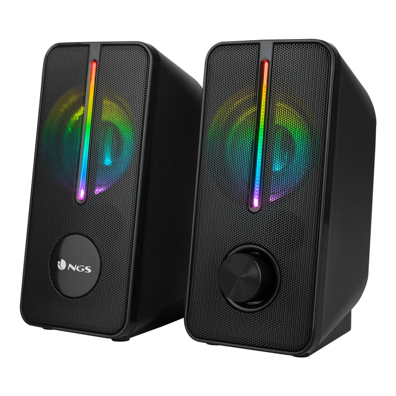 Ngs Speakers Gaming With Iluminación LED Rgb, 12W And Connection USB
