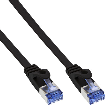 Inline Cable Network Cable Flat U/FTP CAT.6A Black 2M — image 1
