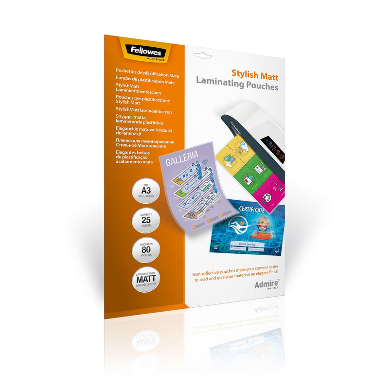 Fellowes 5602201 Plastificador 25 Pieces A3 80 Mic