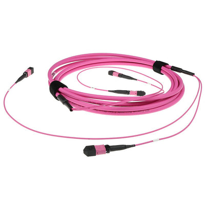 100 Meter Multimode 50 125 OM4(OM3) Polarity a Fiber Trunk Cable With 2 Mtp Mpo Female Connectors Each Side — image 1