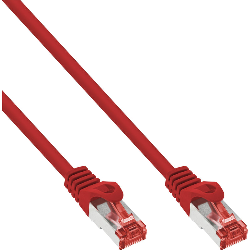 Inline Network Cable S/FTP Pimf CAT.6 250MHZ Pvc Cca Red 0.5M