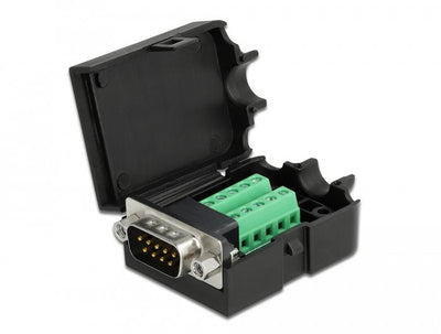 Delock 66264 Adapter D-sub 9 Pines Male Bloque Terminals 10 Pines With Housing — image 1