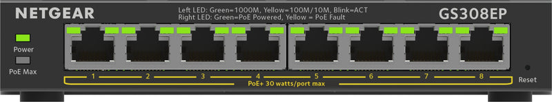 NETGEAR Switch 8X Ge GS308EP-100PES