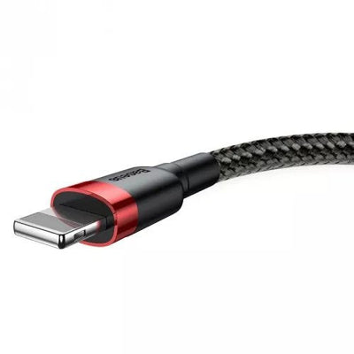 Baseus Cable CALKLF-C19 (lightning M - USB 2.0M, 2M, Black And Network Colour — image 1