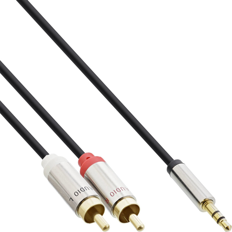 Inline Cable Audio Slim 3,5MM Male a 2X Rca Male 5M
