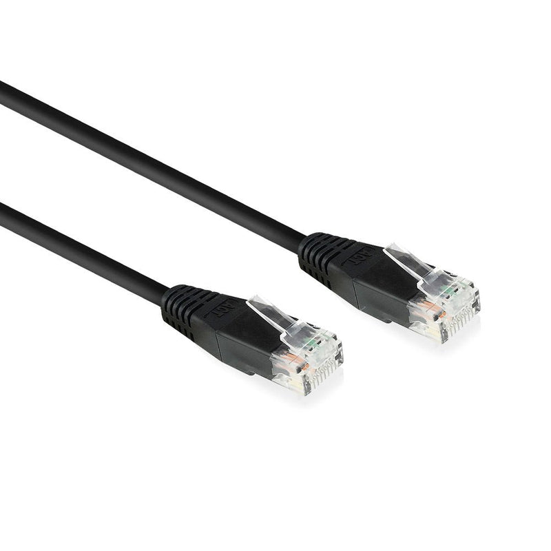 Black 15 Meter U UTP, CAT.6 Patch Cable With RJ45 Connectors