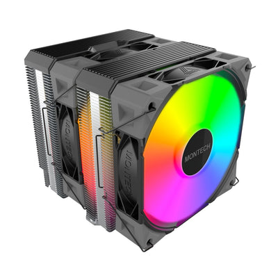 Montech Refrigerador Liquido CPU NX600 Argb, Disipador CPU Black 120MM NX600 ARGB (b) — image 1