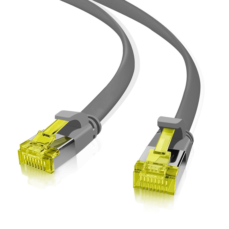 Helos Ultra Flaches Patchkabel U/FTP CAT.6A Grey 2,0M