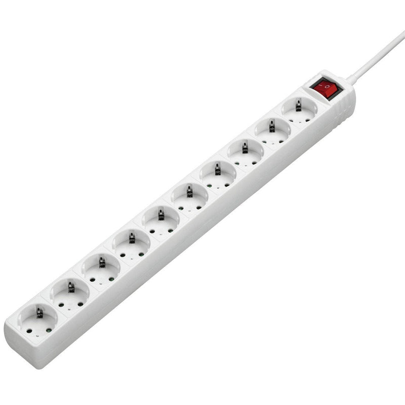 Hama Power Strip 10TOMAS White C/Switch