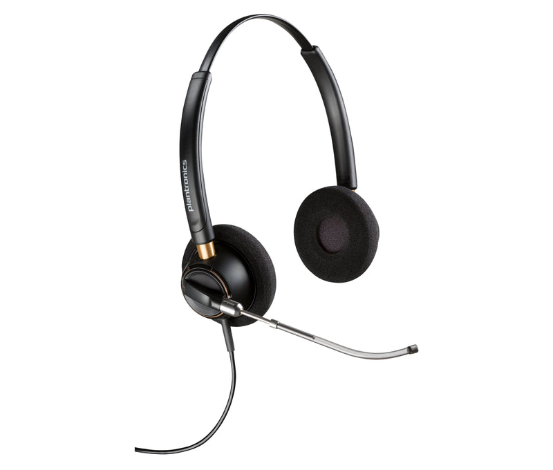 Poly Encorepro 520V Encorepro 500 Series Headphone Oreja Cableado Connector 3 5MM Black Certificado Skype Empr
