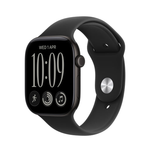 Apple Watch Series 12 Black Aluminium, 42MM, Strap Deportiva Black S/M, Cellular) MJG04ZR/a — image 1