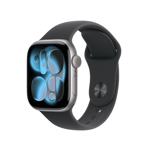 Apple Watch Series 11 Grey Aluminium, 42MM, Sportarmband Black S/M, Cellular) MF8A4ZR/a — image 1