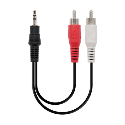 Nanocable Cable Audio Stereo Jack 3.5MM Male a 2X Rca Male 5M - Black — image 1