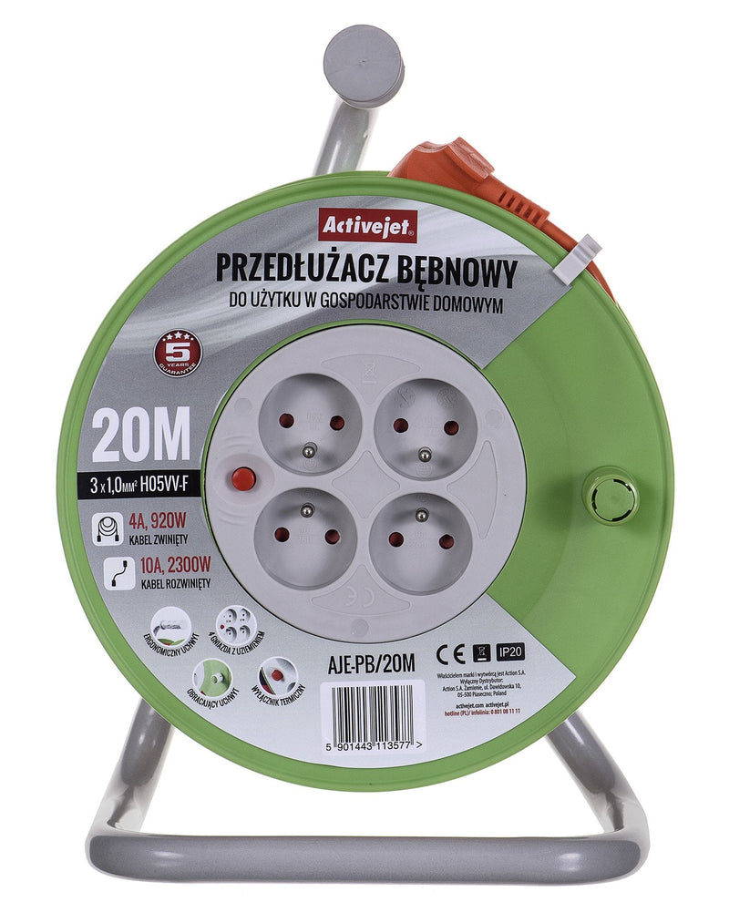 Activejet Aje-pb/20M Base Múltiple 4 Salidas AC Indoor Grey Cal