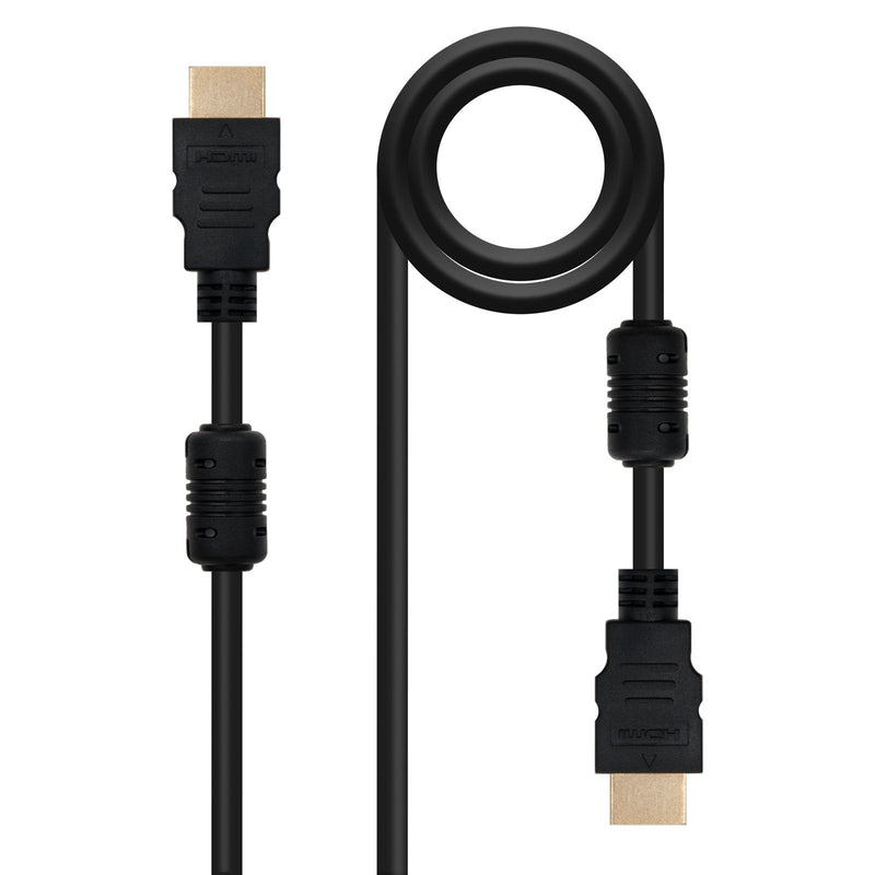 Nanocable HDMI Cable V1.4 With Ferrita Male a HDMI V1.4 With Ferrita Male 3M - High Speed - Black