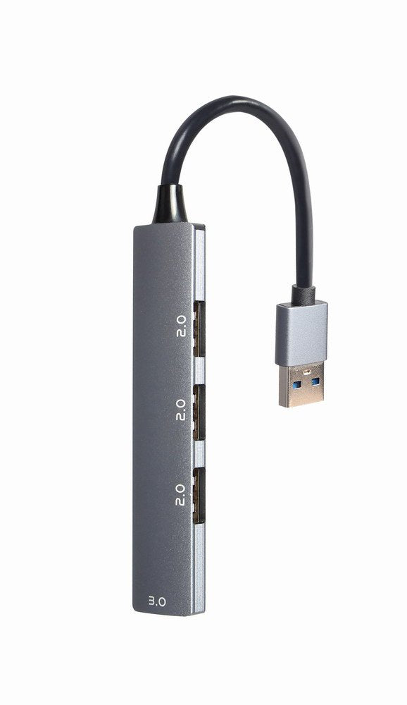 Gembird Hub 4 Ports (USB3 X 1 Port USB2 X 3 Ports Silver UHB-U3P1U2P3-02