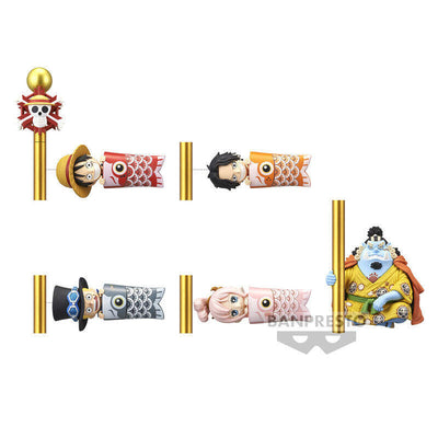 Banpresto Figure One Piece World Collectable Figure Carp Streamer 6CM 1 Unit Aleatoria — image 1