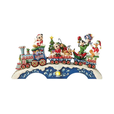 Enesco Figure Disney Mickey And Sus Amigos Tren Christmas LED — image 1