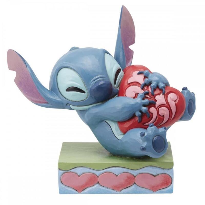 Enesco Figure Disney Stitch Abrazando Corazón
