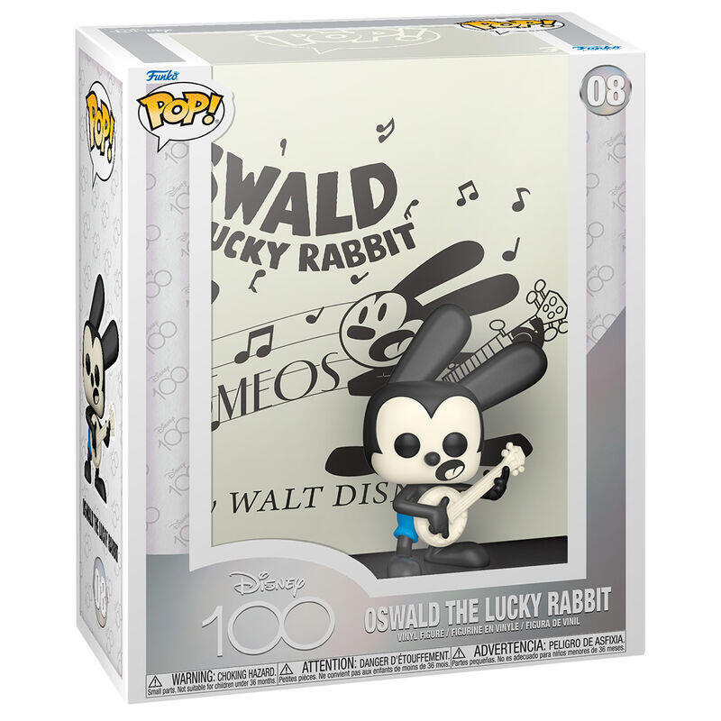 Figure Pop Art Cover Disney 100TH Oswald Conejo Afortunado