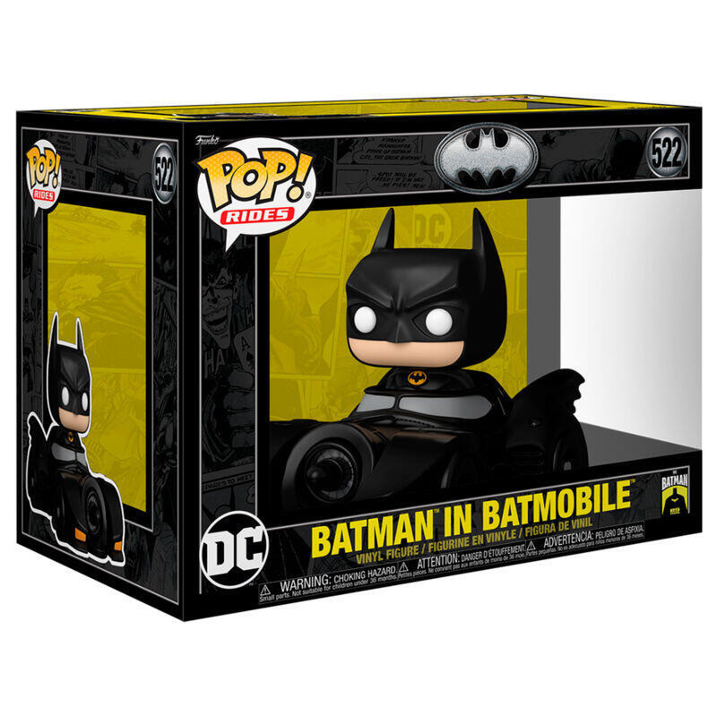 Figure Pop Rides Deluxe DC Comics Batman In Batmobile