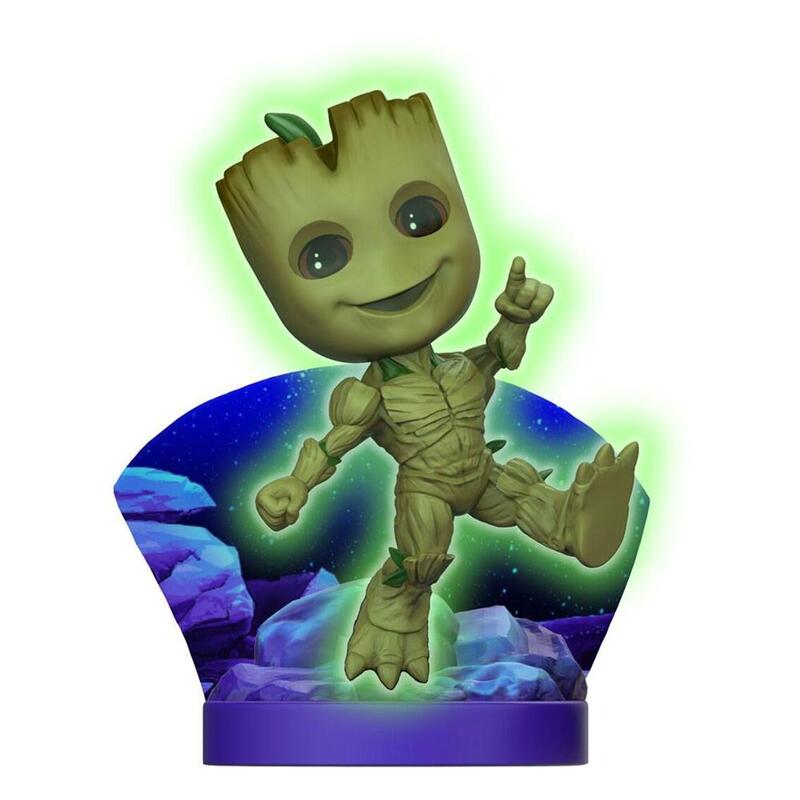 The Loyal Subjects Figure Mini Diorama Superama Groot Glow In The Dark