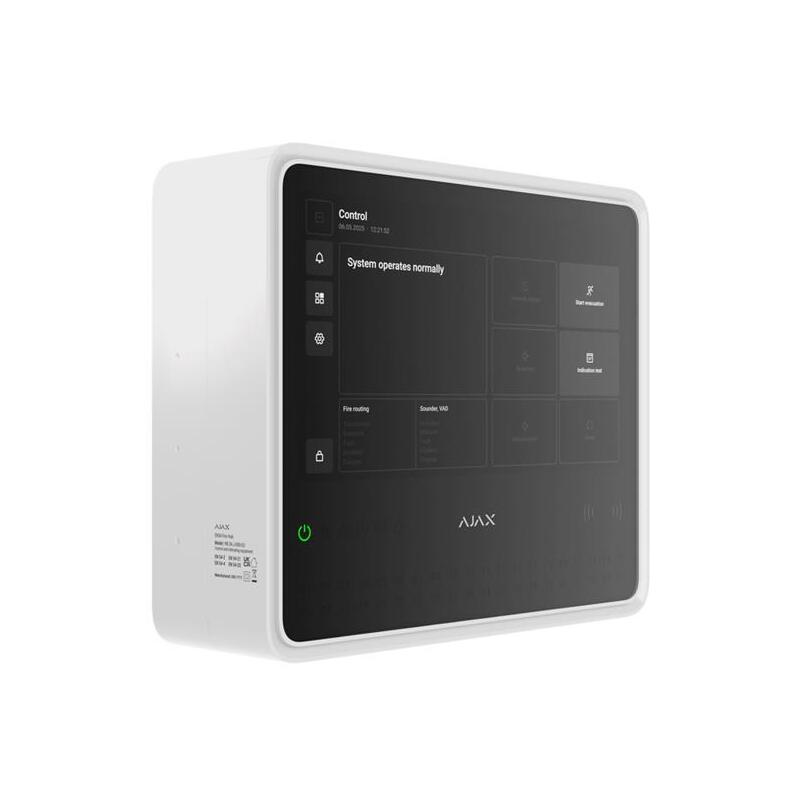 Ajax Fire Alarm Panel Fire Hub EN54 White 125732