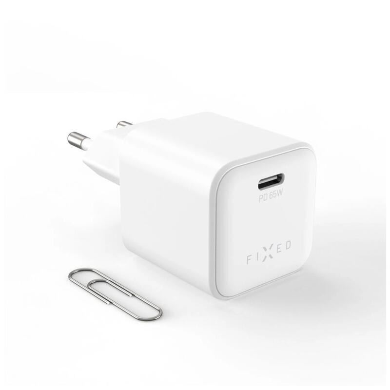 Fixed Mini USB-C GaN Charger 65W, White