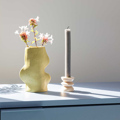 Fluxo Ceramic Vase Medium - Pistachio