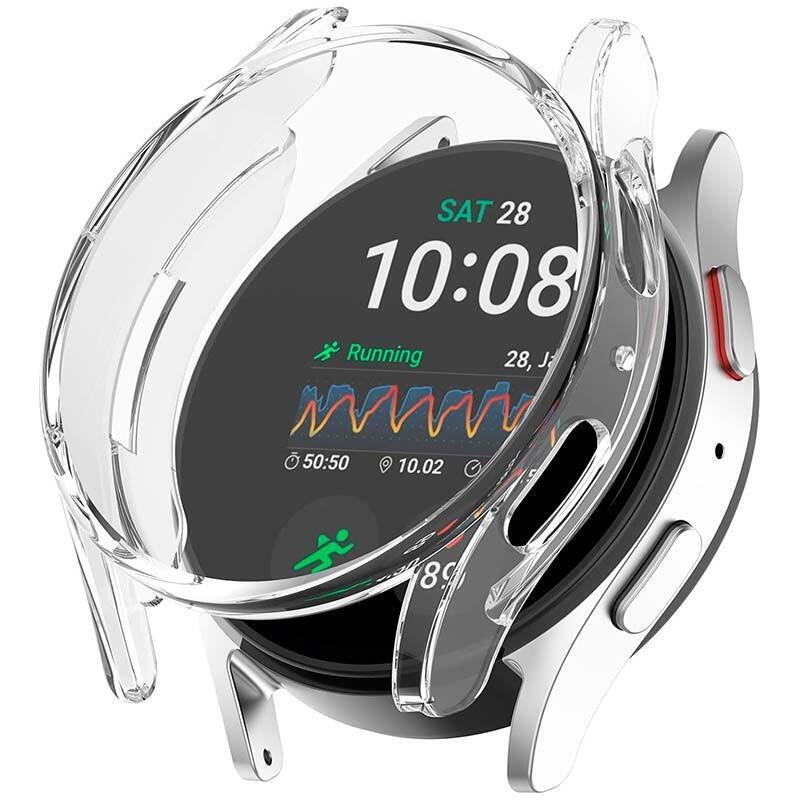 Case PC + Glass Tempered Samsung Galaxy WATCH7 44MM Transparent