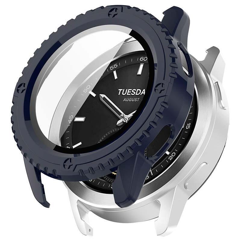 Case PC + Glass Tempered Xiaomi Watch S3 Blue Oscuro