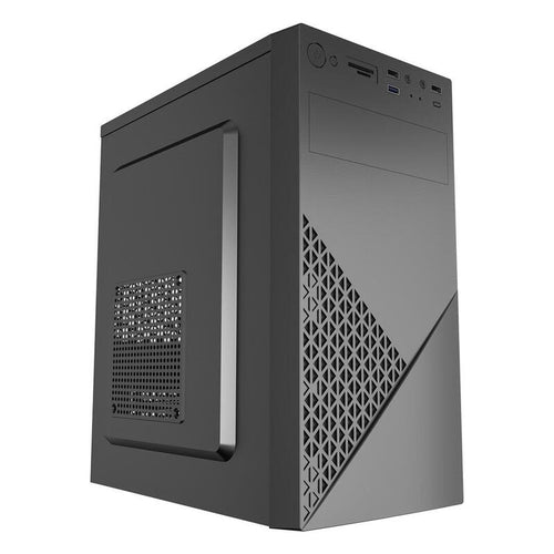 Gembird Computer Case Fornax K170 MATX 2x USB 2.0 + 1x USB 3.0 + 1x USB Type-c Card Reader Black — image 1