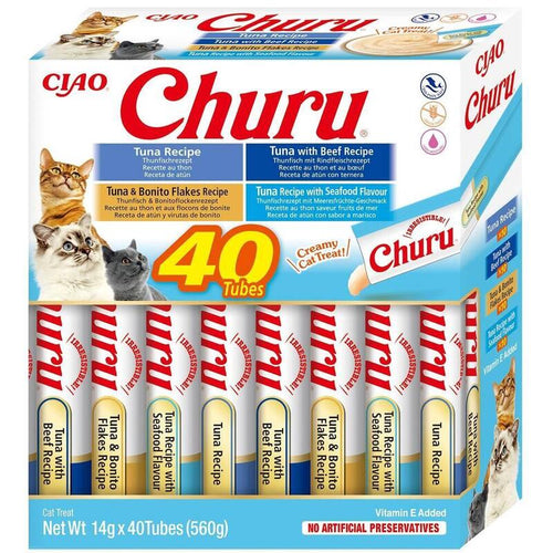 Inaba Rubber Gatos Churu Variety Box Tuna 40 X 14G — image 1