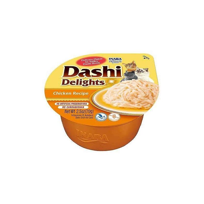 Inaba Rubber Gatos Dashi Delights Chicken In Broth 70G