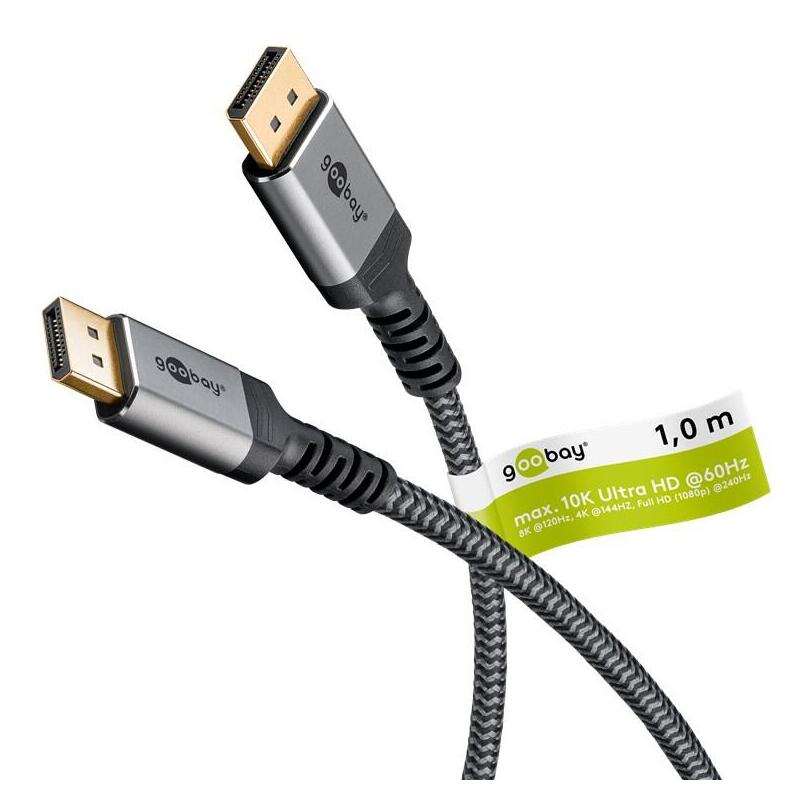 Goobay DisplayPort Cable 2.0 2.1, 80 Gbit S