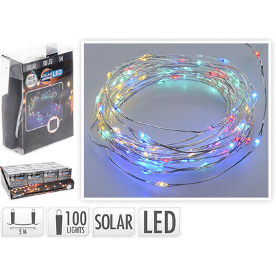 Garland Mled, Multicolour IP44, 100 Leds Solar, 5M. Basics — image 1