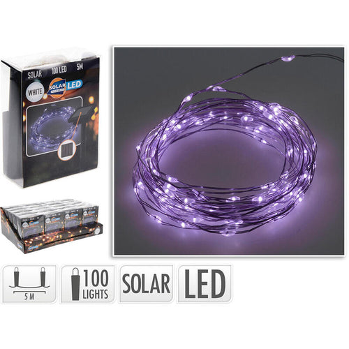 Garland Mled, Violet IP44, 100 Leds Solar, 5M. Basics — image 1