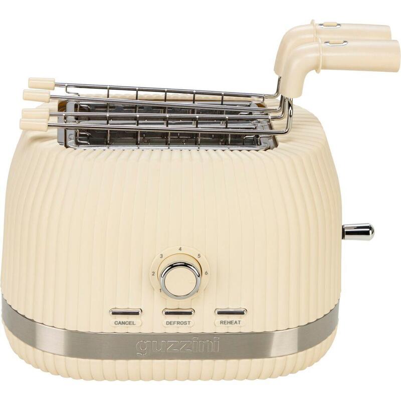 Guzzini Sous Chef Toaster With Klappbaren Zangen, Creme