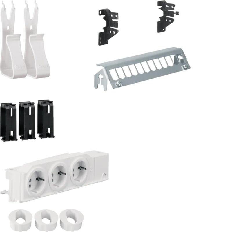 Hager Multimedia Kit Univers UM00M2 M.3XSTECKDOSE 12XPATCHPANEL OR.RJ45