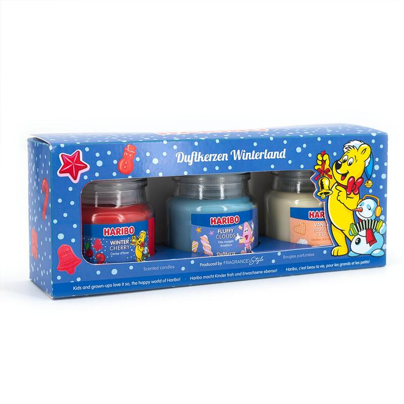 Haribo Candle Aromática Winterland 3ER Set