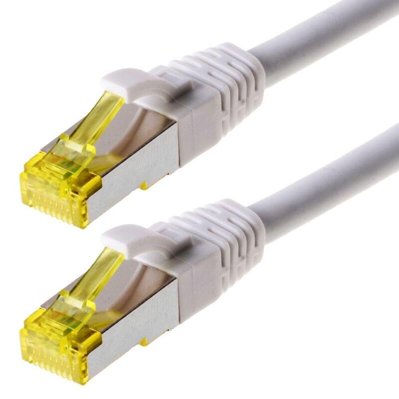 Helos Network Cable S/FTP CAT.6A White 1,0M